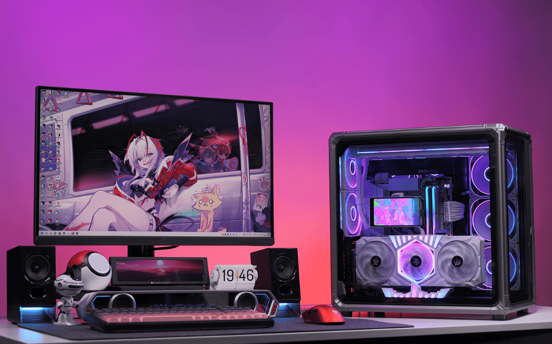2025年12月游戏顶配装机:9800X3D+5080名人堂+乔思伯X400海景房