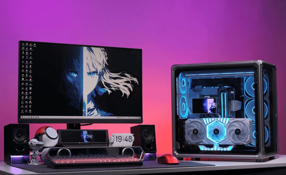 2025年12月游戏顶配装机:9800X3D+5080名人堂+乔思伯X400海景房